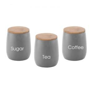 קוקיז – סט 3 חלקים לאחסון סוכר קפה תה