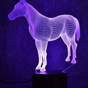 מנורת הלוגרמה בצורת סוס
