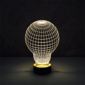 מנורת הלוגרמה בצורת מנורה מדליק במיוחד